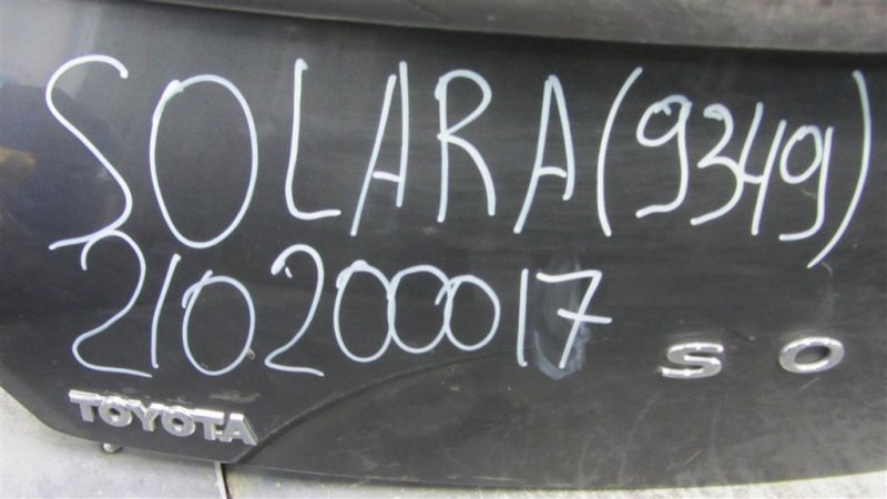 Крышка багажника SOLARA 03-09 2008 MCV31 Кабриолет 3.3 3MZFE