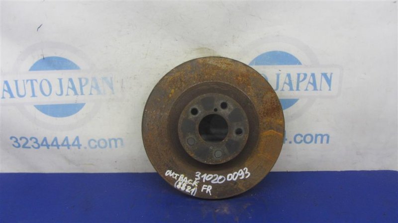 Тормозной диск передний SUBARU OUTBACK 09-14 BR 2011 Внедорожник 2.5 26300AG01A Б/У