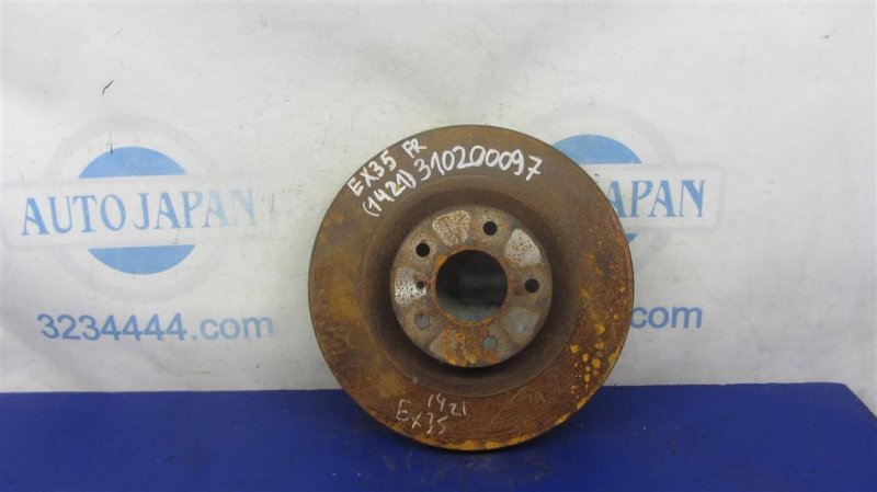 Запчасть тормозной диск передний INFINITI EX35(37) 07-12 2008 Внедорожник 3.5 VQ35HR 40206-EG000 Б/У Тормозной диск передний INFINITI EX35(37) 07-12 2008 Внедорожник 3.5 VQ35HR 40206-EG000 Б/У