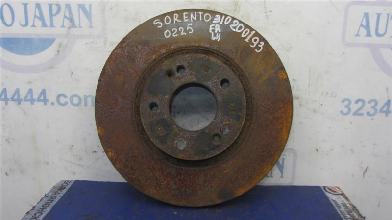 Запчасть тормозной диск передний KIA SORENTO XM 09-14 2012 Внедорожник 3.5 51712-1U000 Б/У Тормозной диск передний KIA SORENTO XM 09-14 2012 Внедорожник 3.5 51712-1U000 Б/У