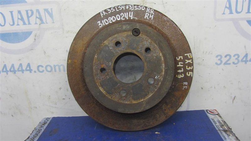 Запчасть тормозной диск задний INFINITI FX S50 03-08 2004 Внедорожник 3.5 43206-CA000 Б/У Тормозной диск задний INFINITI FX S50 03-08 2004 Внедорожник 3.5 43206-CA000 Б/У