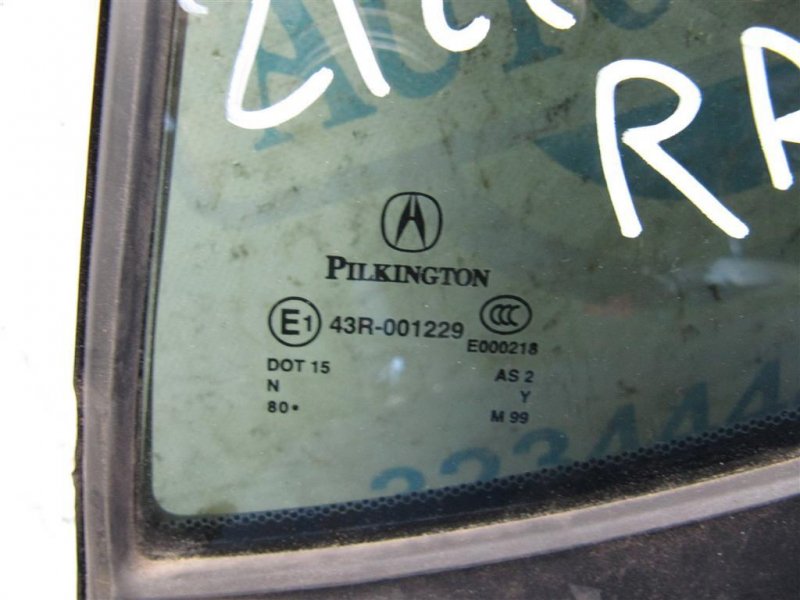 Стекло двери глухое заднее левое ACURA TLX 14-17 Седан 2.4