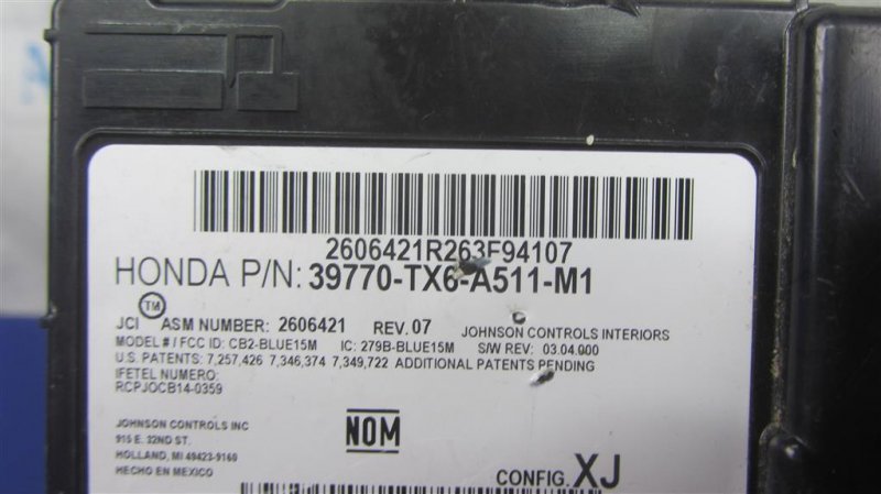 Блок управления блютуз ACURA ILX 16-19 Седан 2.4 Блок управления блютуз ACURA ILX 16-19 Седан 2.4