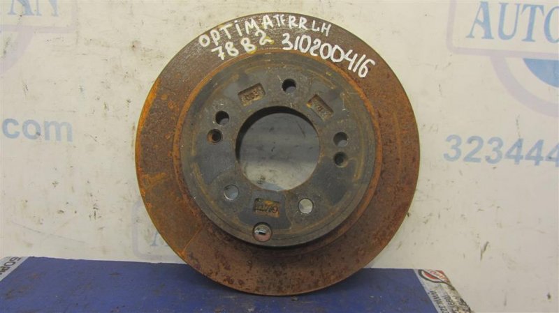 Тормозной диск задний KIA OPTIMA TF 11-16 58411-3Q000 Б/У