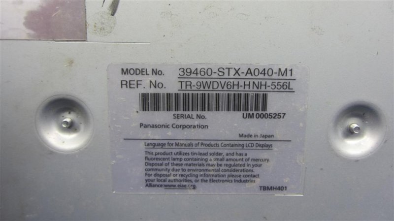 Монитор задний MDX (YD2) 06-13 2012 YD2 3.7