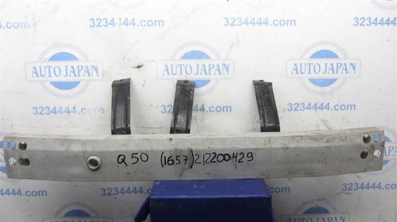 Усилитель заднего бампера INFINITI Q50 15-20 2018 Седан 3.0 VR30DDTT 85030-4GA0A Б/У