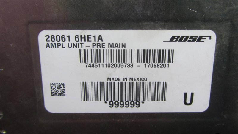 Усилитель звука Q50 15-20 2018 Седан 3.0 VR30DDTT