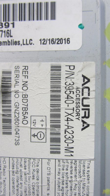 Магнитола RDX 12-19 2016 Внедорожник 3.5