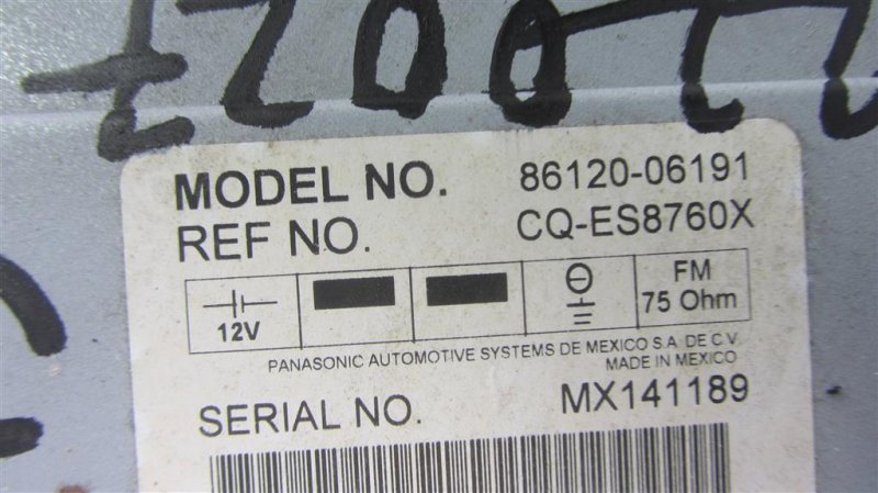 Магнитола CAMRY 40 06-11 2008 AHV40 2.4 2AZFXE Магнитола CAMRY 40 06-11 2008 AHV40 2.4 2AZFXE