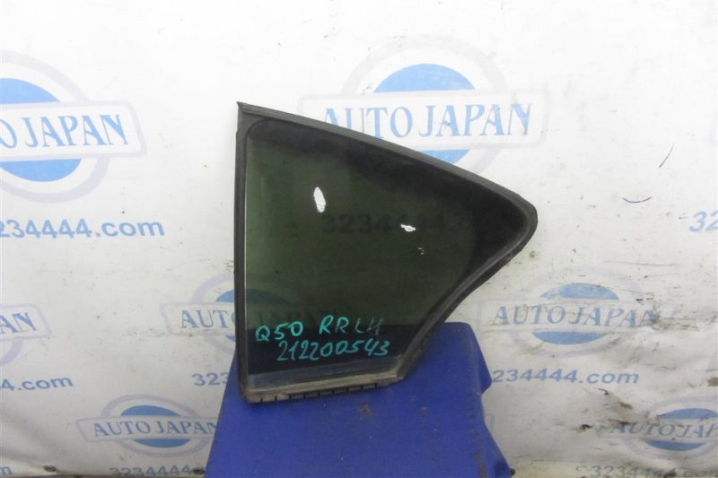 Стекло двери глухое заднее левое INFINITI Q50 15-20 82263-6HE0A Б/У