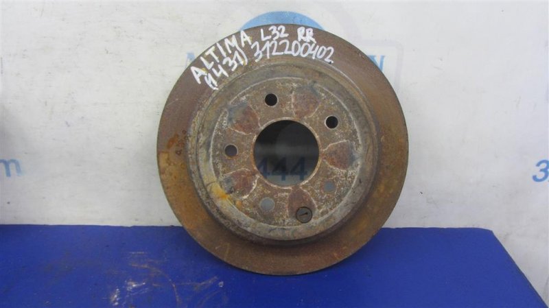Тормозной диск задний NISSAN ALTIMA L32 07-12 2011 Седан 3.5 43206-JA00A Б/У