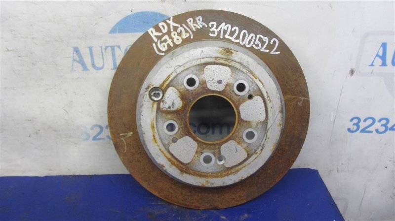 Тормозной диск задний ACURA RDX 12-19 2016 Внедорожник 3.5 42510-TX4-A02 Б/У