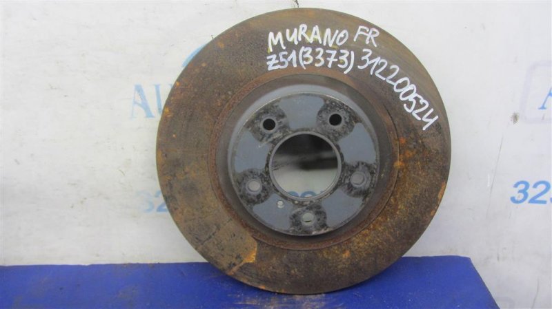 Тормозной диск передний NISSAN MURANO Z51 07-14 2009 Внедорожник 3.5 40206-1AA0A Б/У