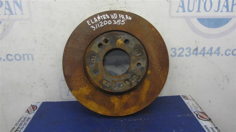 Тормозной диск передний HYUNDAI ELANTRA HD 06-11 51712-2L000 Б/У