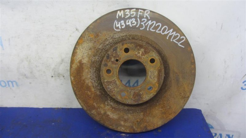 Запчасть тормозной диск передний INFINITI M35/M45 04-10 2006 Седан 3.5 VQ35DE 40206-EG000 Б/У Тормозной диск передний INFINITI M35/M45 04-10 2006 Седан 3.5 VQ35DE 40206-EG000 Б/У