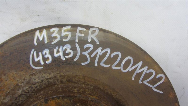 Тормозной диск передний M35/M45 04-10 2006 Седан 3.5 VQ35DE Тормозной диск передний M35/M45 04-10 2006 Седан 3.5 VQ35DE