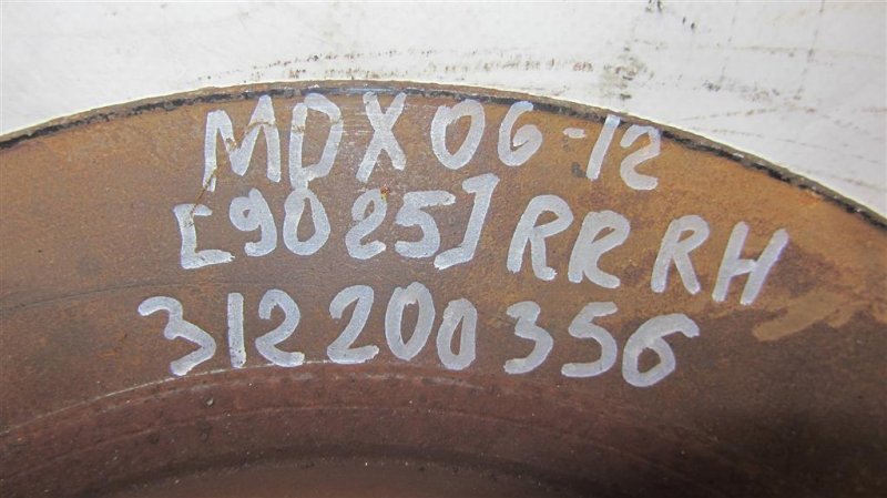 Тормозной диск задний MDX (YD2) 06-13 2008 YD2 3.7 Тормозной диск задний MDX (YD2) 06-13 2008 YD2 3.7