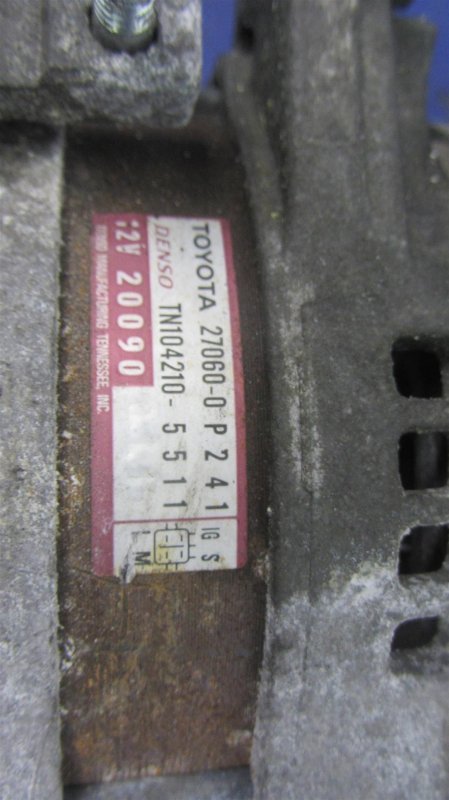 Генератор SIENNA 11-16 2014 Внедорожник 3.5 Генератор SIENNA 11-16 2014 Внедорожник 3.5