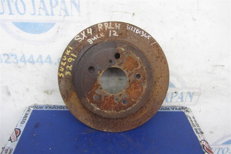 Тормозной диск задний SUZUKI SX4 06-13 55611-80J02 Б/У