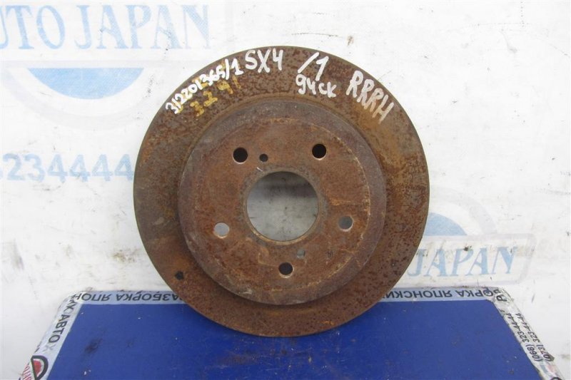 Тормозной диск задний SUZUKI SX4 06-13 55611-80J02 Б/У