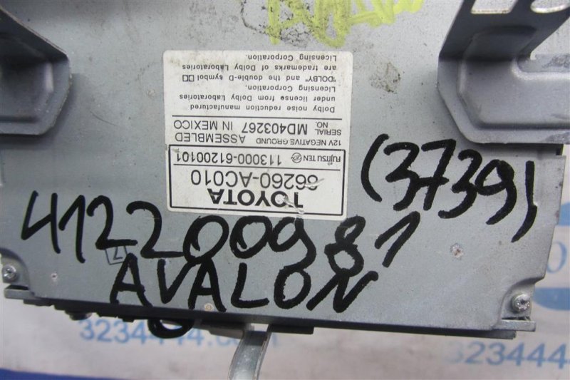 Магнитола AVALON 05-12 2005 GSX30 3.5 2GR-FE