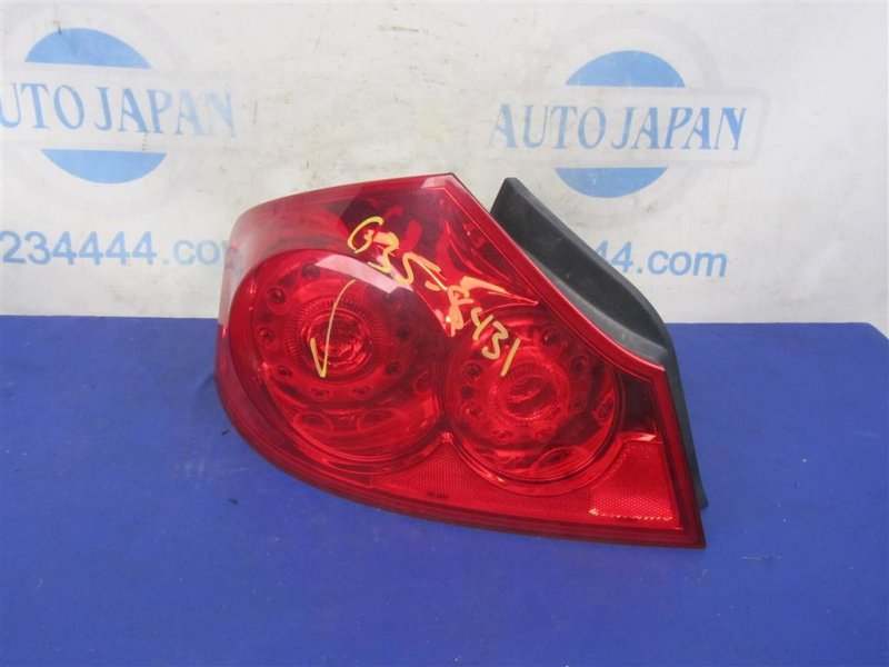 Фонарь наружный задний левый INFINITI G25/G35/G37/Q40 06-14 2007 Седан 3.5 VQ35HR 26555-JK600 Б/У