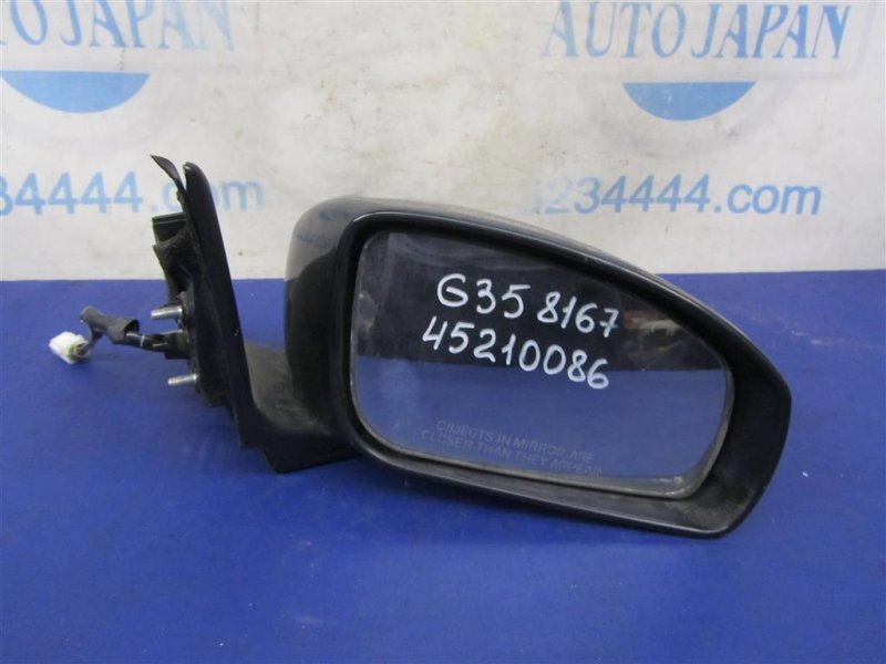 Запчасть зеркало правое INFINITI G25/G35/G37/Q40 06-14 2008 Седан 3.5 VQ35HR 96301-JK660 Б/У Зеркало правое INFINITI G25/G35/G37/Q40 06-14 2008 Седан 3.5 VQ35HR 96301-JK660 Б/У