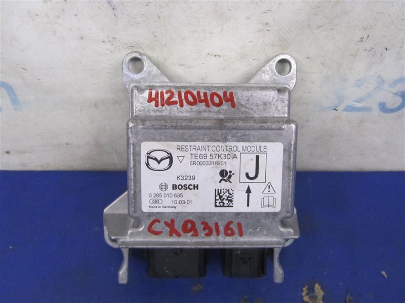 Запчасть блок управления airbag MAZDA CX-9 06-16 2010 Внедорожник 3.7 TE69-57-K30A Б/У Блок управления AIRBAG MAZDA CX-9 06-16 2010 Внедорожник 3.7 TE69-57-K30A Б/У
