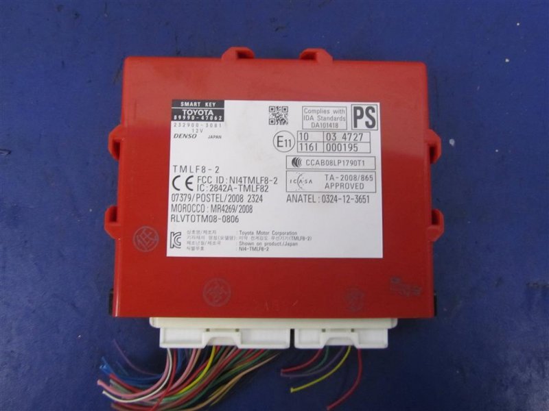 Запчасть блок управления центральным замком TOYOTA PRIUS - 30 09-17 2013 ZVW30 1.8 2ZRFXE 89990-47062 Б/У Блок управления центральным замком TOYOTA PRIUS - 30 09-17 2013 ZVW30 1.8 2ZRFXE 89990-47062 Б/У