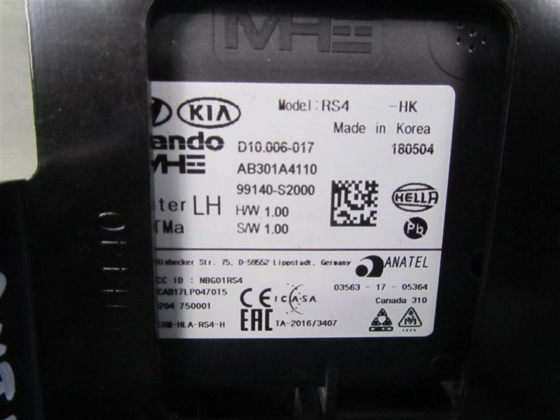 Датчик слепых зон задний левый HYUNDAI SANTA FE (TM) 18-23 99140-S2000 Б/У