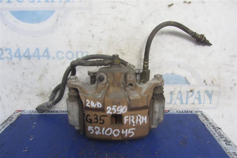 Суппорт тормозной передний правый INFINITI G35 03-07 41001-AM801 Б/У