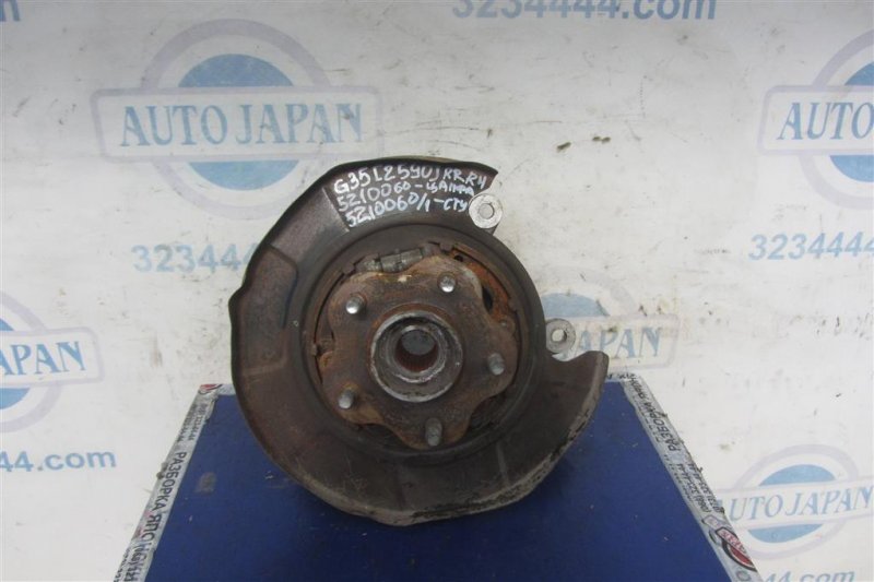 Запчасть ступица задняя правая INFINITI G35 03-07 43202-AG000 Б/У Ступица задняя правая INFINITI G35 03-07 43202-AG000 Б/У