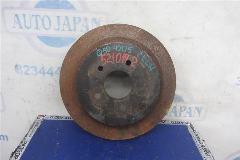 Тормозной диск задний INFINITI Q50 15-20 2016 Седан 3.0 VR30DDTT 43206-CA000 Б/У