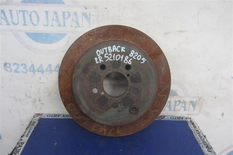Тормозной диск задний SUBARU OUTBACK 09-14 BR 2011 Внедорожник 3.6 EZ36 26700AJ010 Б/У