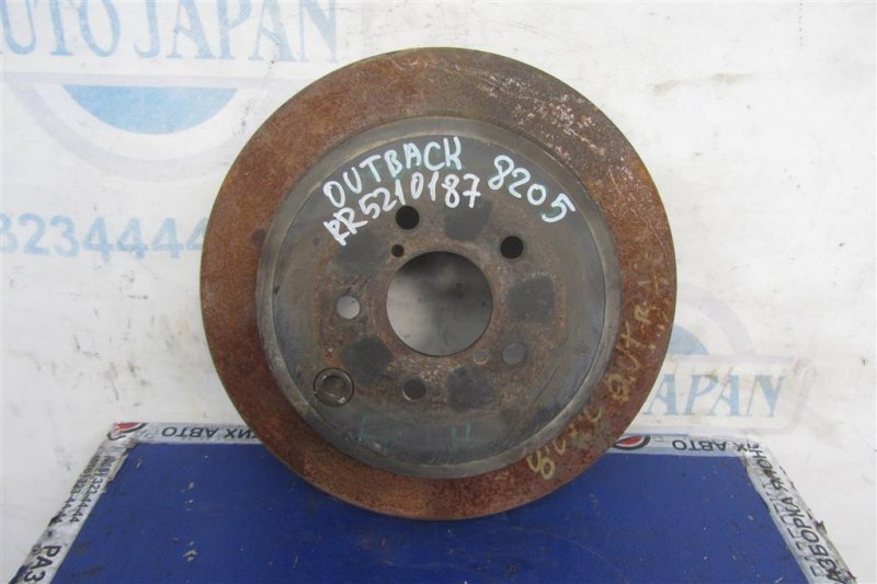 Тормозной диск задний SUBARU OUTBACK 09-14 BR 2011 Внедорожник 3.6 EZ36 26700AJ010 Б/У