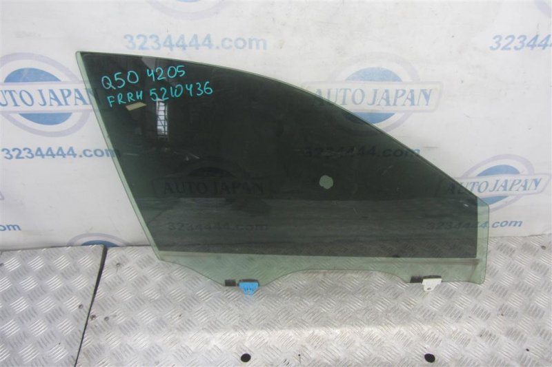 Стекло двери переднее правое INFINITI Q50 15-20 2016 Седан 3.0 VR30DDTT 80300-4GA0B Б/У