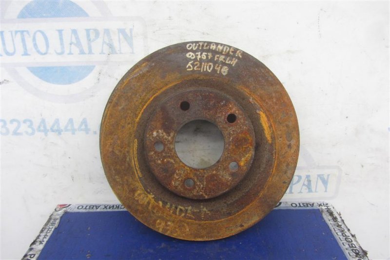 Тормозной диск передний MITSUBISHI OUTLANDER XL 05-13 2006 Внедорожник 3.0 4615A075 Б/У