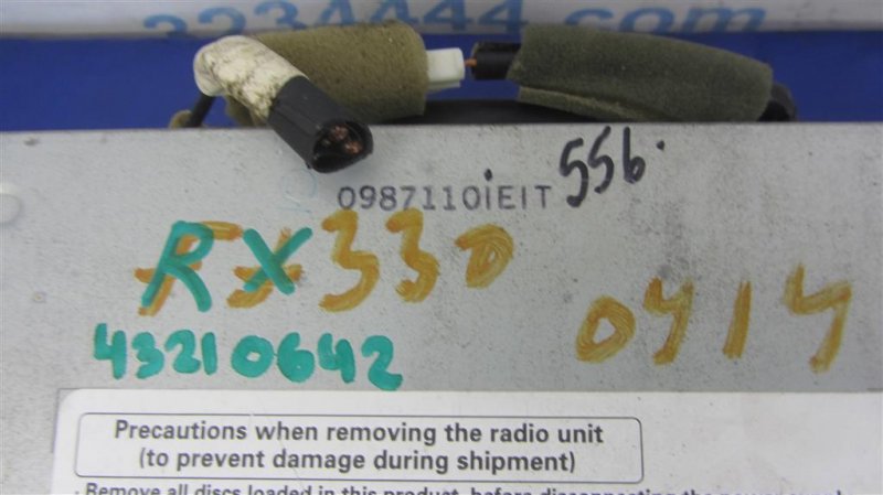 Магнитола RX300/330/350/400 03-09 2006 Внедорожник 3.3 Магнитола RX300/330/350/400 03-09 2006 Внедорожник 3.3