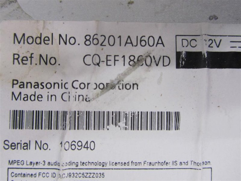 Магнитола SUBARU OUTBACK 09-14 BR Внедорожник 3.6 EZ36