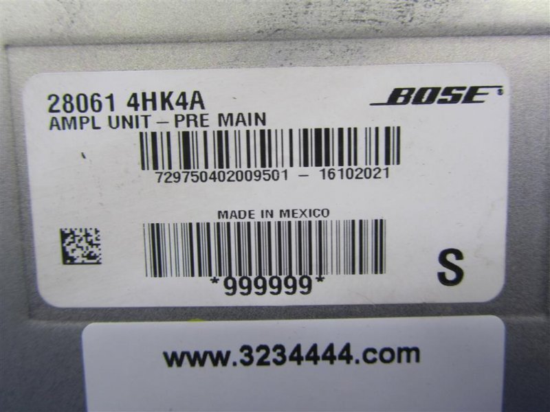 Усилитель звука Q50 15-20 2016 Седан 3.0 VR30DDTT Усилитель звука Q50 15-20 2016 Седан 3.0 VR30DDTT