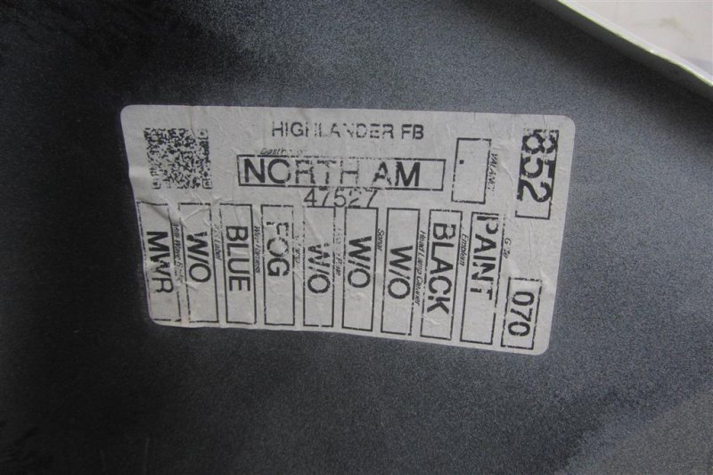 Бампер передний HIGHLANDER 2020-