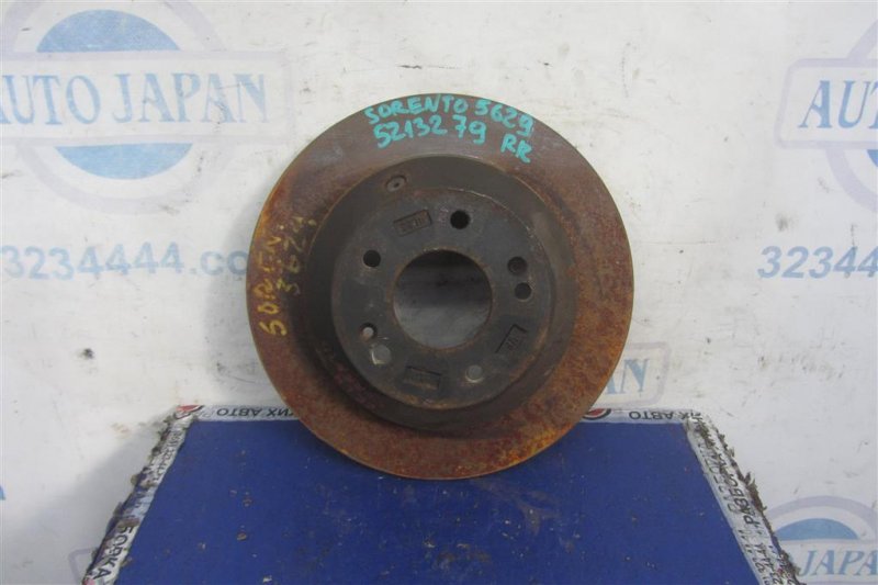 Запчасть тормозной диск задний KIA SORENTO UM 14- 2015 UM 2.4 G4KJ 58411-C5000 Б/У Тормозной диск задний KIA SORENTO UM 14- 2015 UM 2.4 G4KJ 58411-C5000 Б/У