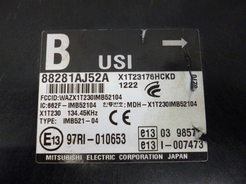 Блок комфорта SUBARU OUTBACK 09-14 BR