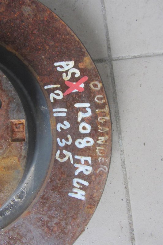 Тормозной диск передний ASX / OUTLANDER SPORT 10-21 2011 Внедорожник 2.0