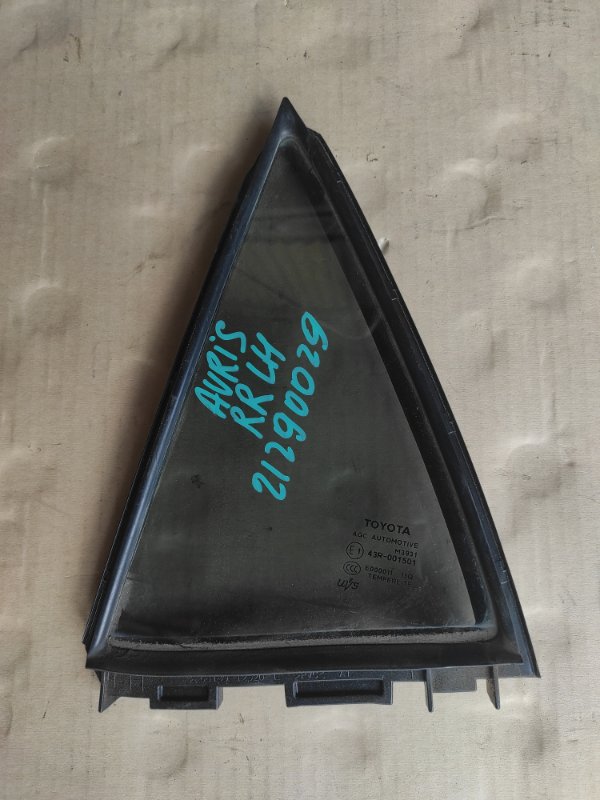 Стекло двери глухое заднее левое TOYOTA AURIS 06-12 68124-02170 Б/У