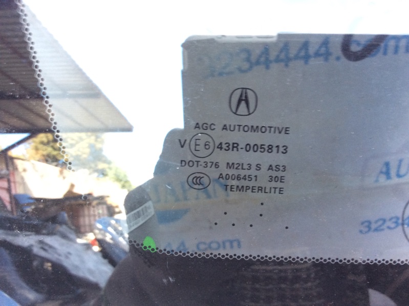 Стекло в кузов заднее левое RDX 12-19 2014 Внедорожник 3.5 Стекло в кузов заднее левое RDX 12-19 2014 Внедорожник 3.5