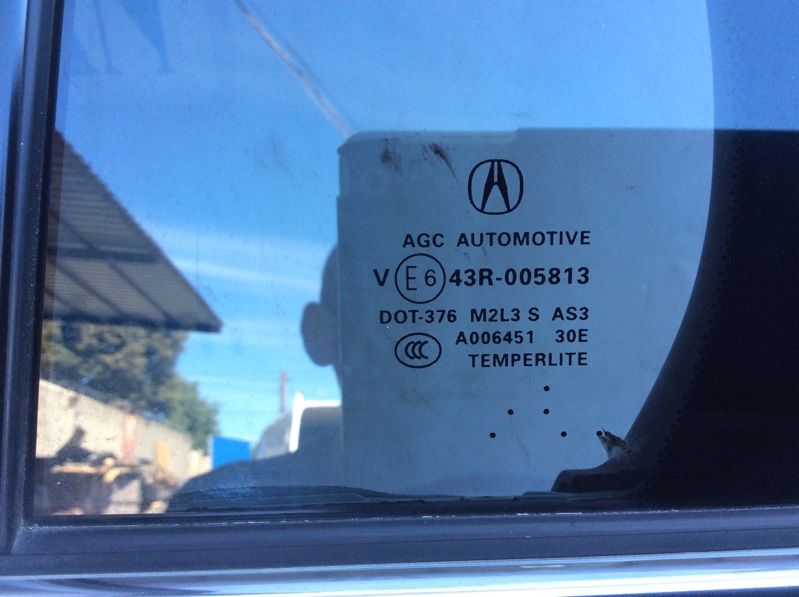 Стекло двери глухое заднее левое RDX 12-19 2014 Внедорожник 3.5 Стекло двери глухое заднее левое RDX 12-19 2014 Внедорожник 3.5