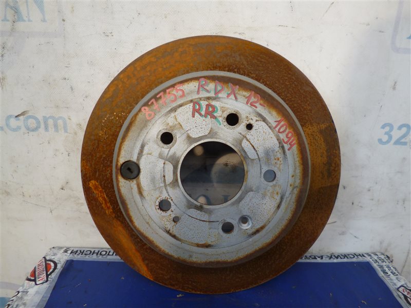 Тормозной диск задний ACURA RDX 12-19 2017 Внедорожник 3.5 42510-TX4-A02 Б/У