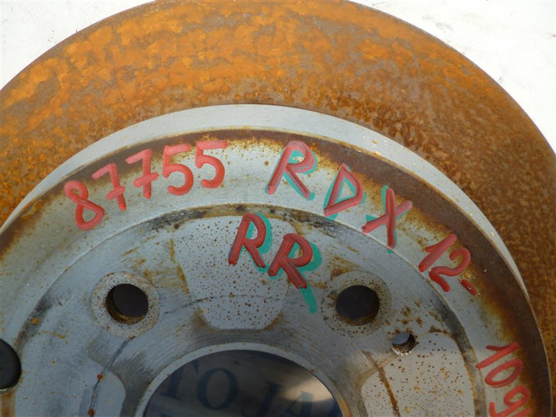 Тормозной диск задний RDX 12-19 2017 Внедорожник 3.5