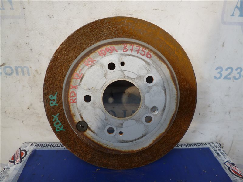 Тормозной диск задний ACURA RDX 12-19 2017 Внедорожник 3.5 42510-TX4-A02 Б/У